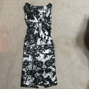 Roberto Cavalli Monochrome Midi Dress